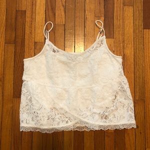 SOLD—Lace Hollister Crop Top